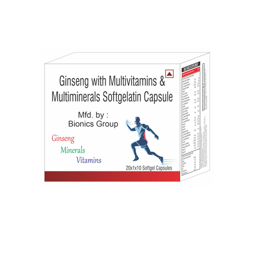 GINSENG WITH MULTIVITAMINS + MULTIMINERALS Softgel Capsules