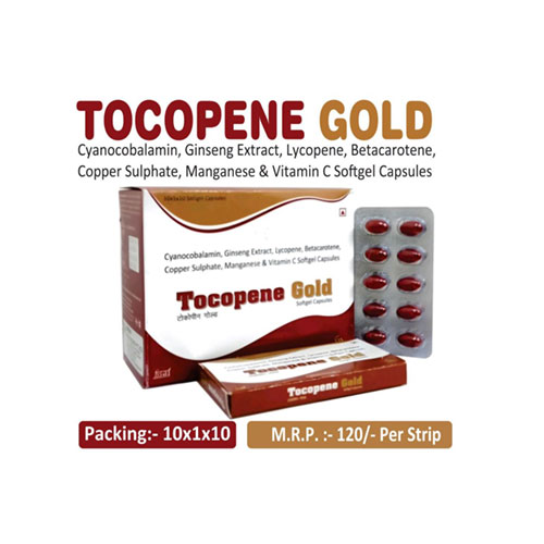 Methylcobalamine+ Ginseng Extract+ lycopene+ betacarotene+ multivitamin + multimineral Softgel Caps