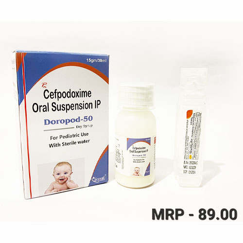 DOROPOD-50 Dry Syrup (WITH WATER)