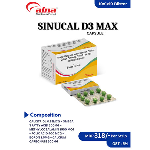 SINUCAL-D3 MAX SOFTGEL CAPSULES