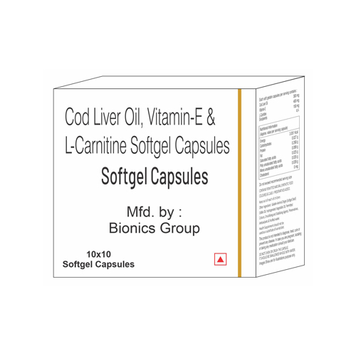 COD LIVER OIL + VITAMIN E + L-CARNITINE Softgel Capsules