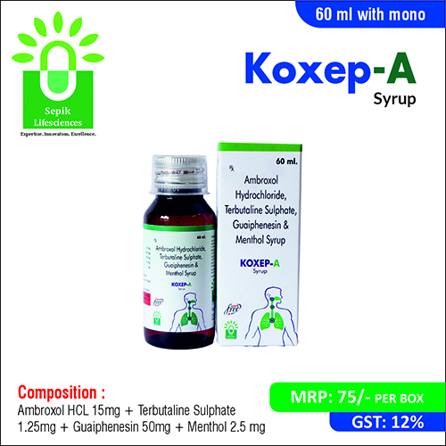 KOXEP - A  SYRUP (Sugar Free) (60ml)
