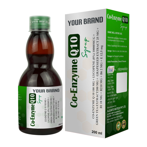 Co-Enzyme Q10 + Lycopene + Green tea Extract + Grape seed extract + Vitamins Syrup