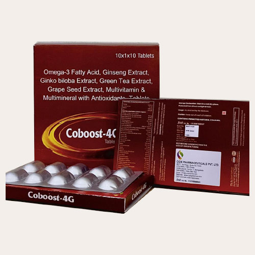 Omega-3 Fatty Acid+Ginseng Extract+Ginko Biloba Extract+Green Tea Extract+Grape Seed Extract Tablets