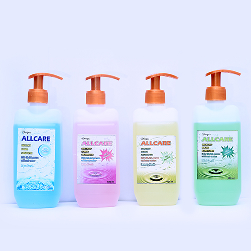 Allcare Hand Sanitizer 500ml (Aqua, Lemon, Rose, Mint) with Spray