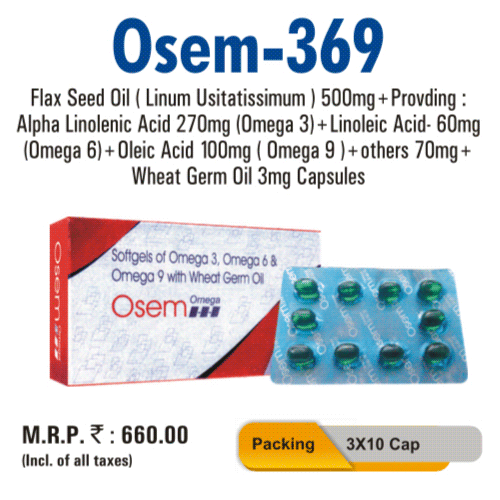 Osem-369 (Natural Omega 369) Softgel Capsules