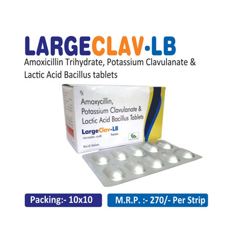 Amoxycillin Potessium Clavulanate + lactic Acid Bacillus Tablets