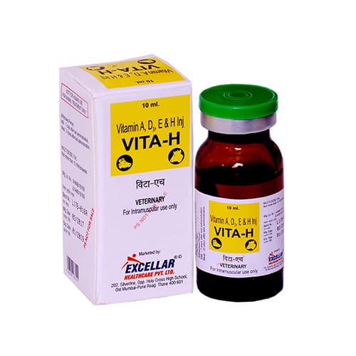  VITAMIN A, E, D3 & H-10ml Liq. Injection(Vet.)