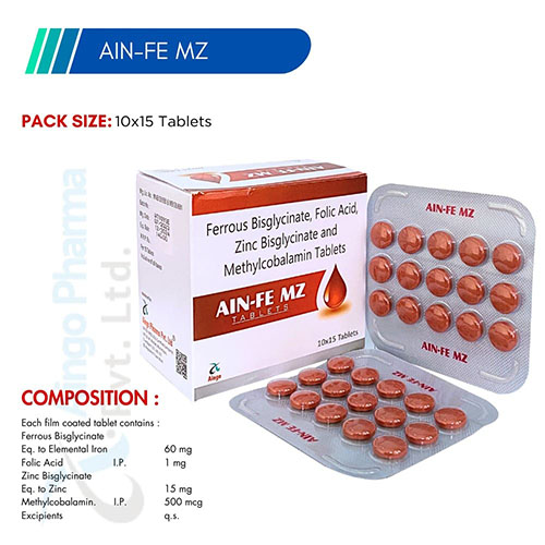 AIN-FE-MZ TABLETS