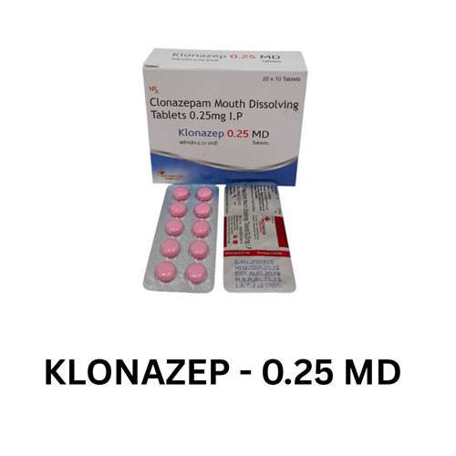 KLONAZEP-0.25 MD TABLETS