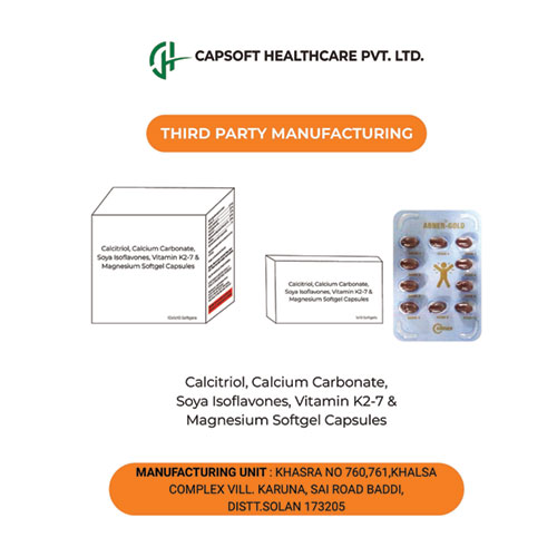 Calcitriol IP 0.25 mcg + Calcium Carbonate IP 500 mg + Soya Isoflavones 40% 50 mg + Vitamin K2-7 45 