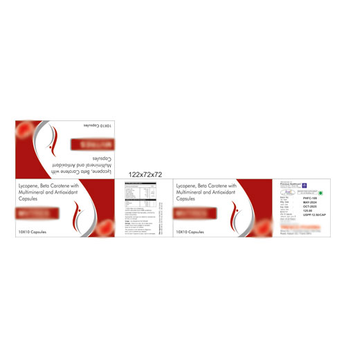 Green Tea + Lycopene + Vitamins + Mineral Capsules