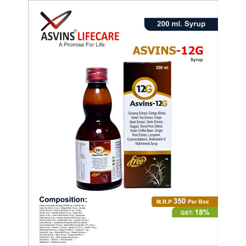 ASVINS-12G 200ml Syrup