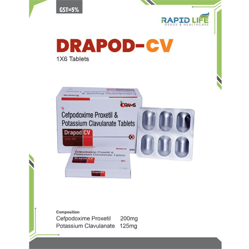 Cefpodoxime Proxetil 200mg + Clavunate 125mg Tablets