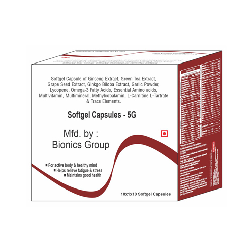 GINSENG EXTRACT+GREEN TEA EXTRACT+GRAPE SEED EXTRACT+GINKGO BILOBA EXTRACT+GARLIC POWDER Softgel Cap