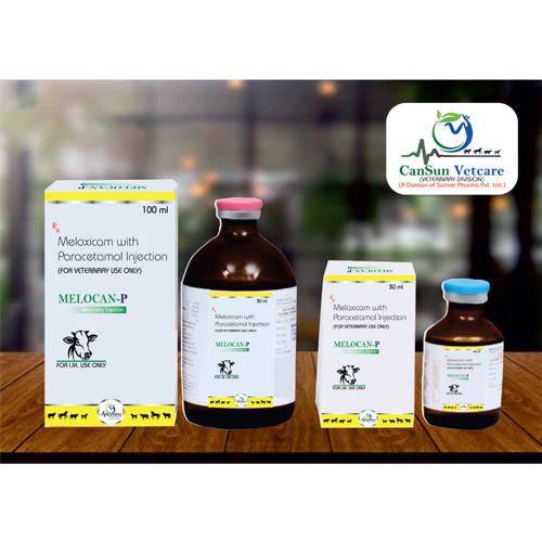 Meloxicam 5mg + Paracetamol 150mg/ml Injection (Liquid Veterinary Injection)