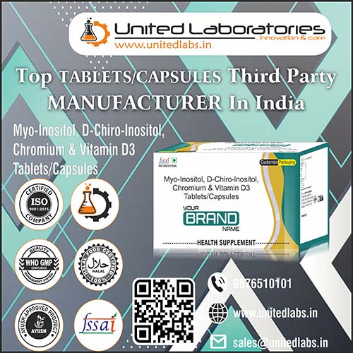 Myo-Inositol 550Mg + D-Chiro-lnositol 13.8 Mg + Chromium 100Mcg + Vitamin D3  5Mcg Capsules 