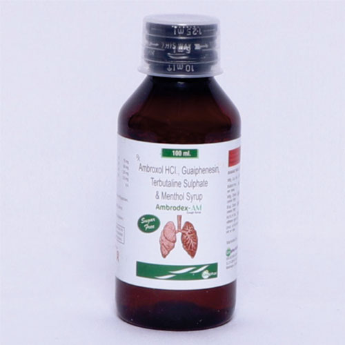 Ambroxol 15 mg + Terbutaline 1.25 mg + Guaiphenesin 50 mg + Menthol 2.5 mg Syrup