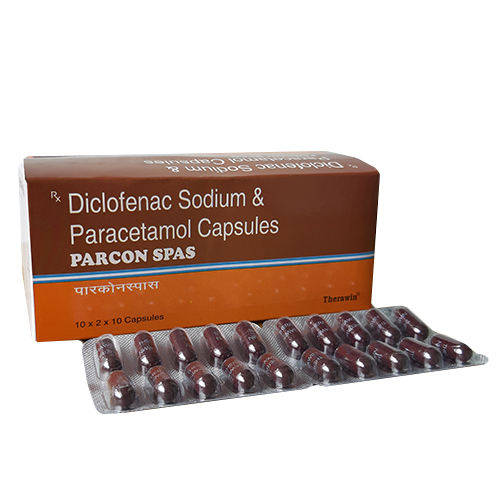 Diclofenac Sodium 50mg, Paracetamol 325mg Capsules