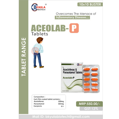 ACEOLAB-P Tablets (10X10 BLISTER)