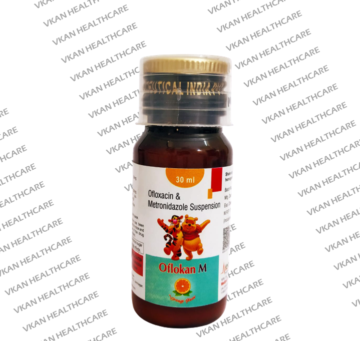 Ofloxacin 50mg    Metronidazole 100 mg  Susp