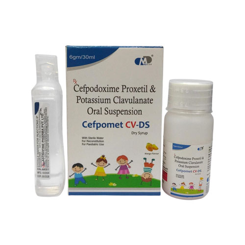CEFPOMET-CV DS DRY SYRUP (Mango flavour)