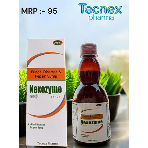 Pepsin (1:3000) 10 mg + Fungal Diastase (1:2000) 50 mg Syrup