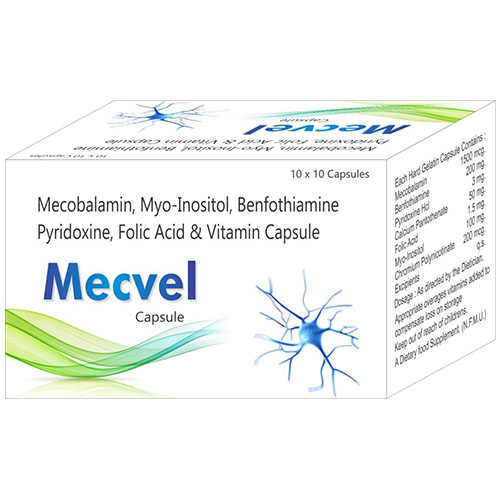 Methylcobalamin+ My-inositol+Bentothiamine Pyridoxine+Folic Acid+Vitamin Capsules