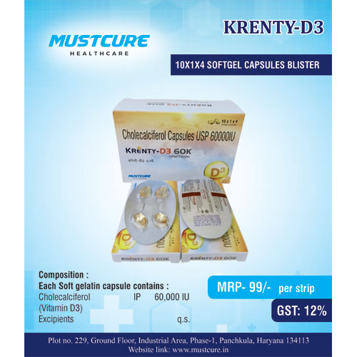 KRENTY-D3 Softgel Capsules