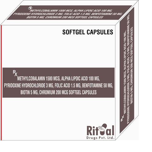 Methylcobalamin 1500mcg + Alpha Lipoic Acid 100mg + Pyridoxine Hydrochloride 3mg + Folic Acid 1.5mg