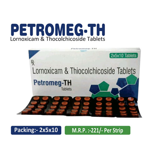 Lornoxicam 8 mg + Thiocolchicoside 4 mg Tablets