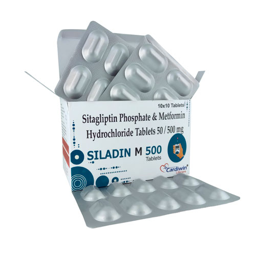 Sitagliptin Phosphate I.P. 50Mg + Metformin Hydrochloride I.P. 500 Mg Tablets