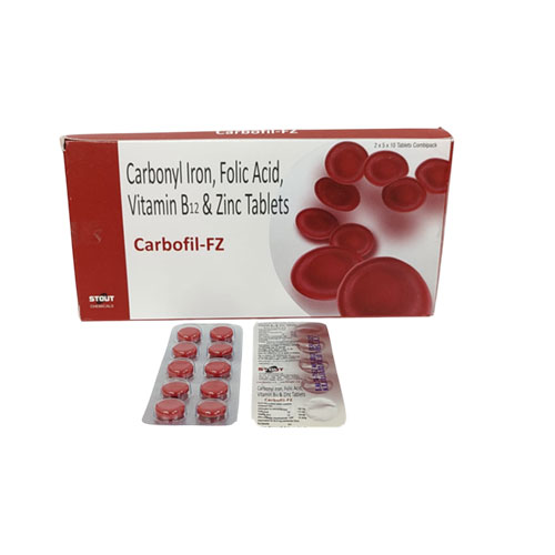Carbonyl Iron + Zinc Sulphate + Folic Acid Capsules