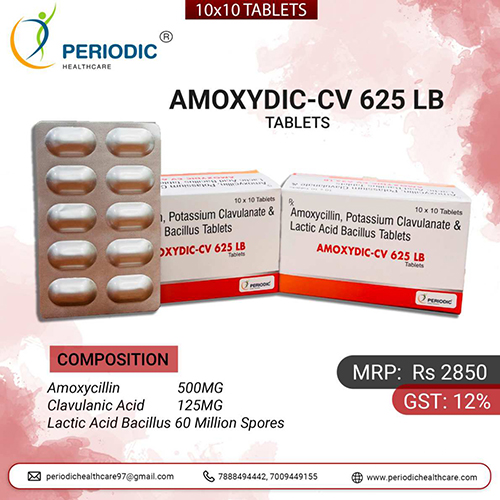 Amoxydic-CV 625 LB Tablets