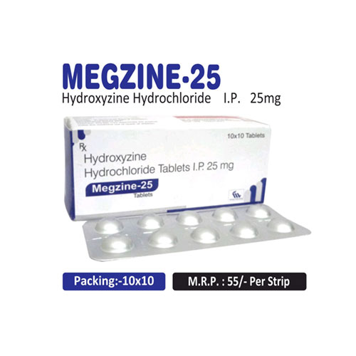 Hydroxyzine HCL 25mg Tablets
