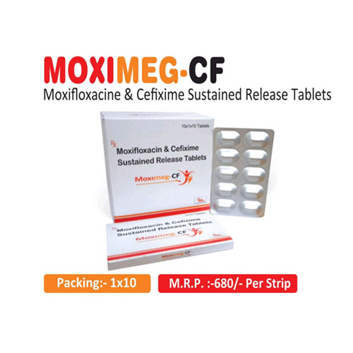 Moxifloxacine 400 mg + Cefixime 400 mg Tablets