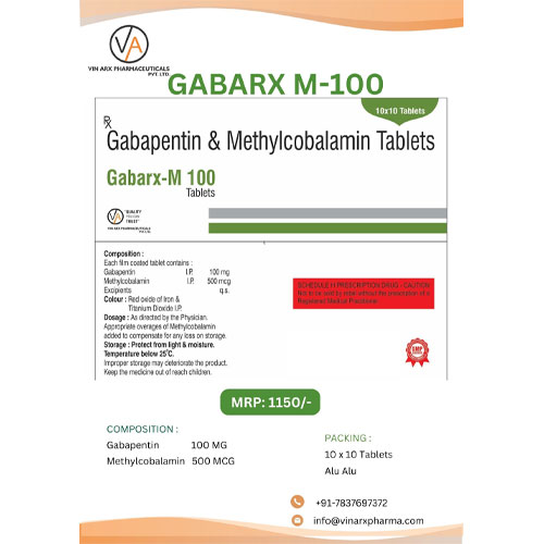 GABARX M-100 TABLETS