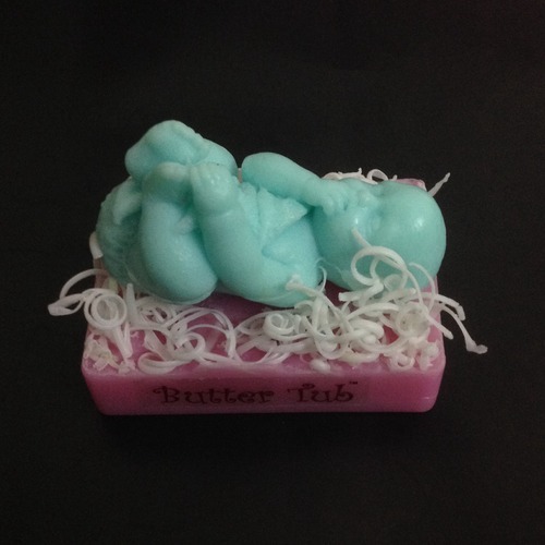 Baby on Bed Handmade Soap