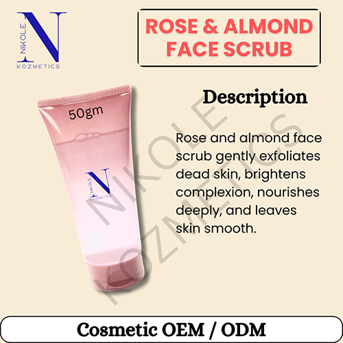 Rose and Almond Face Scrub