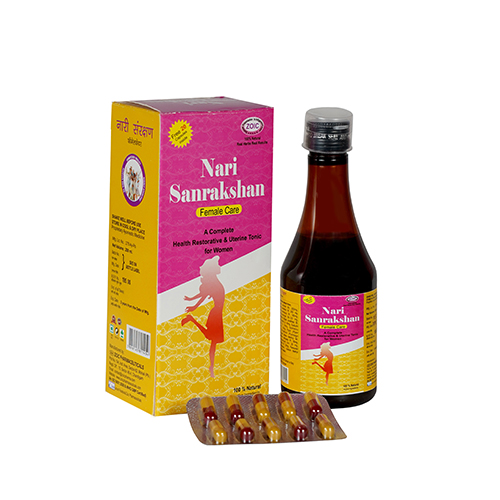 NAARI SANRAKSHAN (WITH A FREE PACK OF 20 CAP INSIDE) (A COMPLETE HEALTH RESTORATIVE FOR WOMEN) Syrup