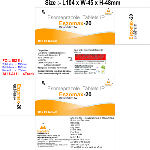 ESZOMAX-20 Tablets
