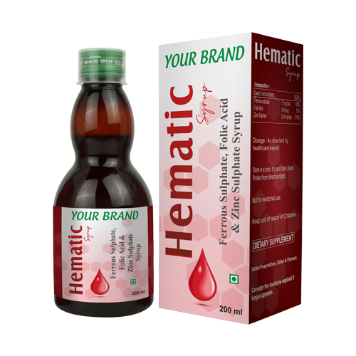Folic Acid + Zinc Sulphate + Ferrous Sulpahte Syrup