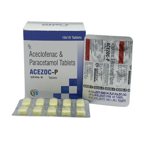 ACECLOFENAC IP 100 MG + PARACETAMOL IP 325 TABLETS