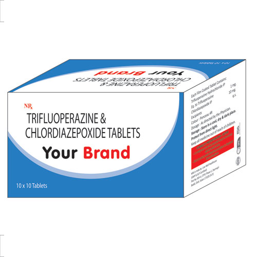 Trifluoperazine 1mg + Chlorpromazine Hydrochloride 10mg Tablets