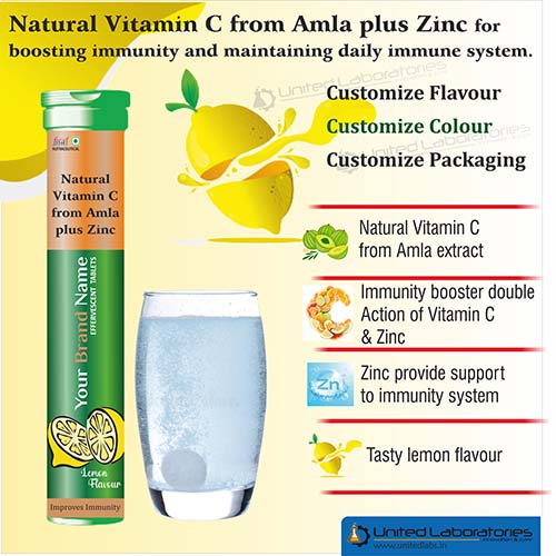 Natural Vitamin C from Amla plus Zinc Tablets