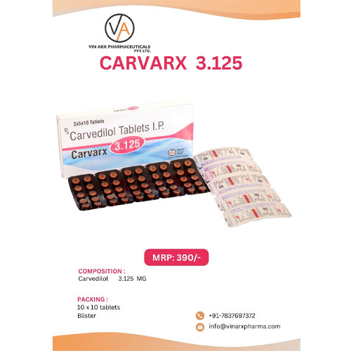 CARVARX 3.125 TABLETS