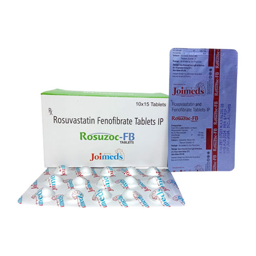 Rosuvastatin 10mg + Fenofibrate 160mg Tablets