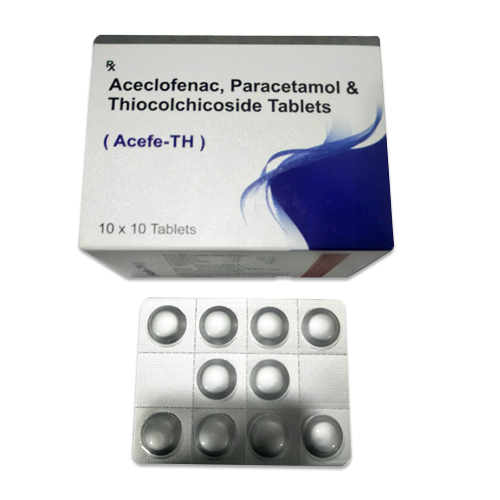 Acelofenac 100 mg + Paracetamol 325 mg + Thiocolchicoside 4 mg Tablets