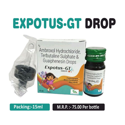 Ambroxol 3mg + Terbutaline 0.25mg + Guaphenesin 10mg Oral Drops