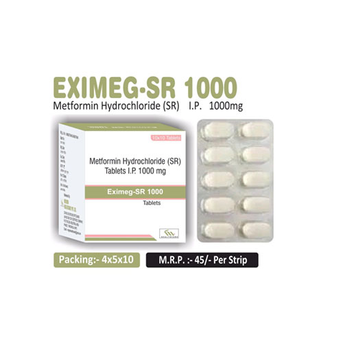 Metformin 1000mg SR Tablets
